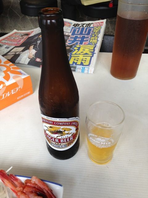 魚源食堂 ビール