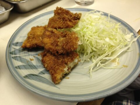 食堂かつや アナゴフライ