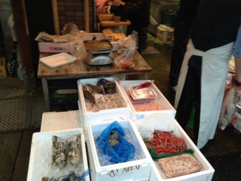 樋口商店の鮮魚売り場