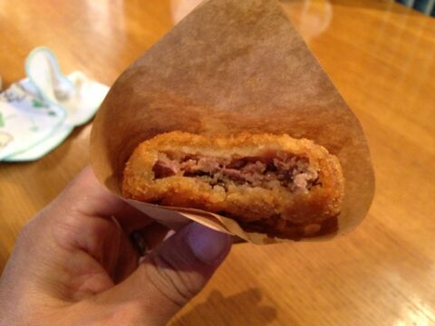 豚捨の精肉売り場