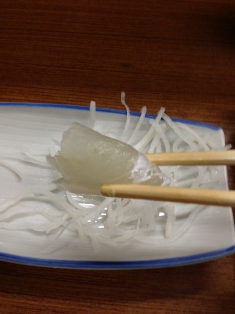 食堂魚源のカワハギ