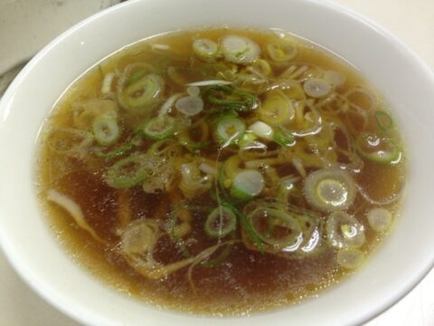 食堂かつやのスープ