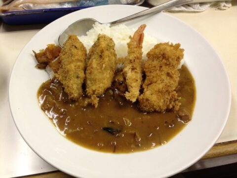 シーフードフライカレー