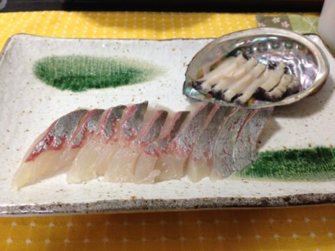アワビの刺身