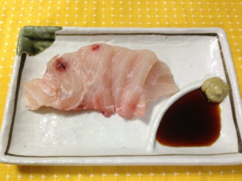 血がにじんだメカジキ