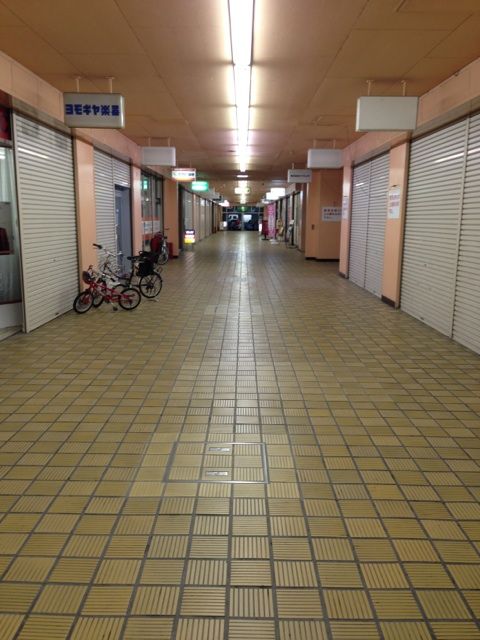 シャッター商店街の堀田名店街
