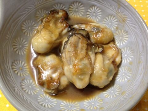 自宅の牡蠣バター焼き