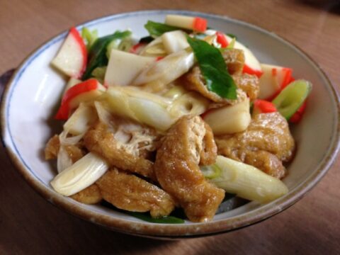 山田屋のきしめん小盛り