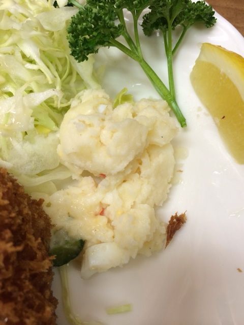 牡蠣のバター炒めとカキフライ
