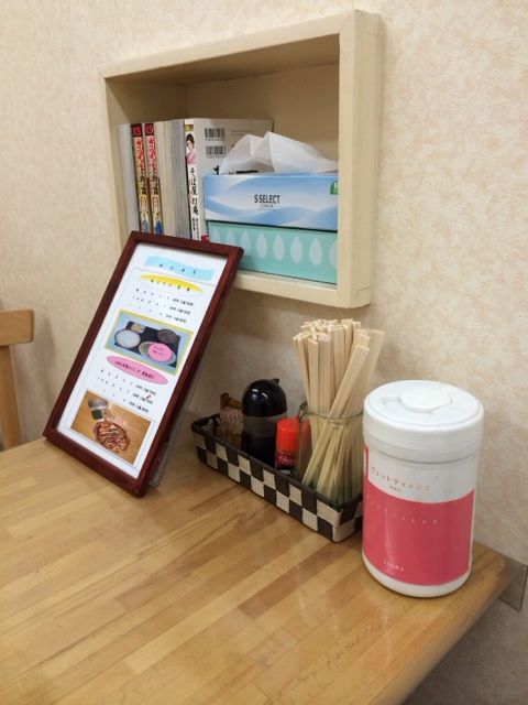 宮前食堂の卓上
