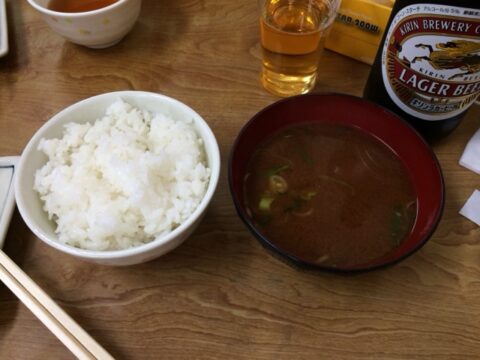 たこ八定食のハムカツ