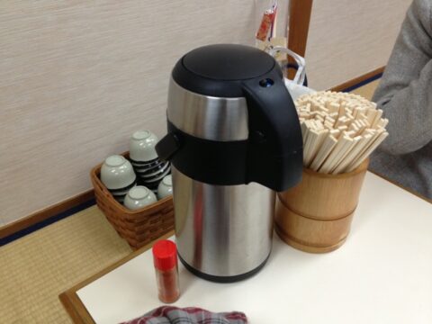 中井屋の卓上