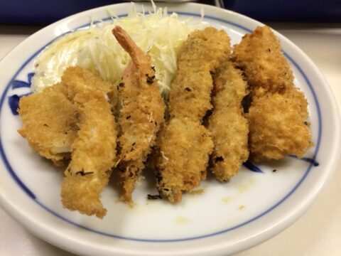 あさりとアカシャエビとクリームコロッケ