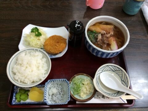 薄いきしめんの麺