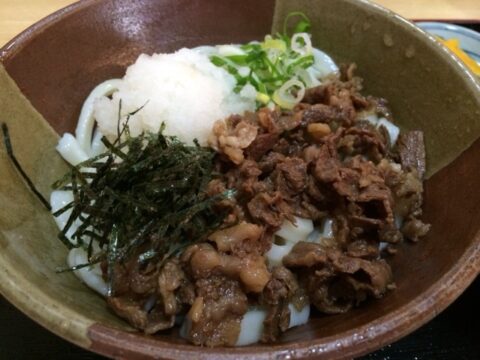 歩々亭の冷し肉うどん