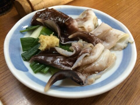 食堂魚源の朝酒