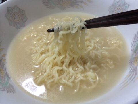 できあがったペンギンラーメン