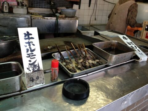 大万のホルモンなどのメニュー