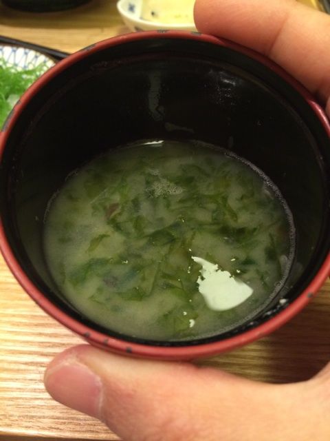 柳橋きたろうのアオサの味噌汁