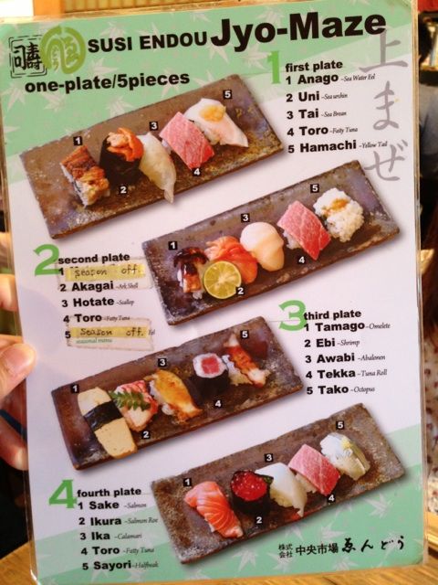 ゑんどう寿司の店内カウンター