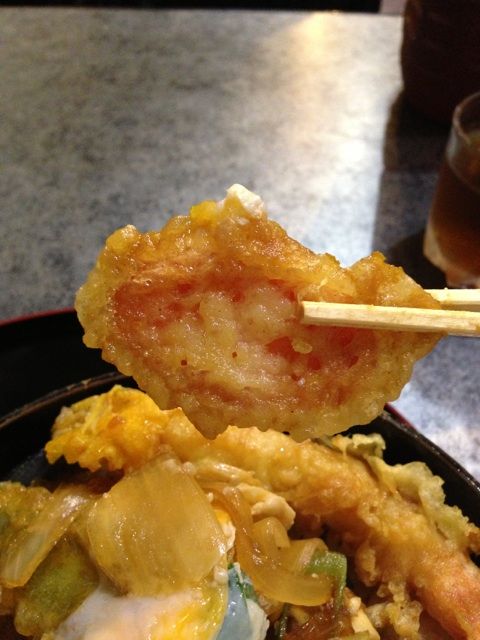 岩野屋の天南丼のピーマン天