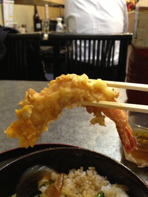 岩野屋の天南丼のカボチャ天