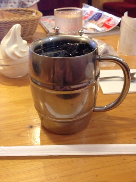 比較用に撮影したコメダ珈琲店のメニュー