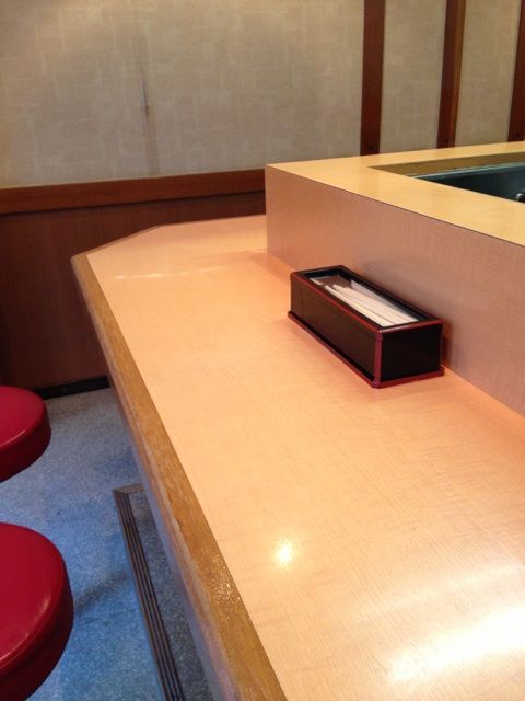 うどん錦のカウンター店内