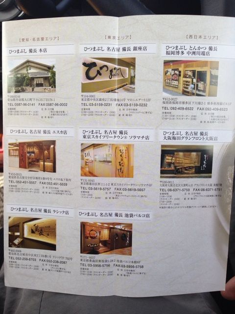 ひつまぶし備長本店の店舗案内