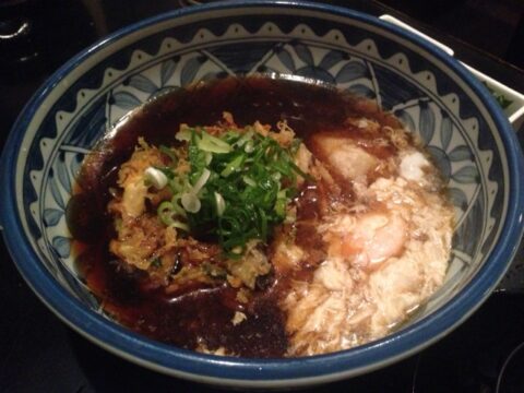 長生庵の天ぬきの汁