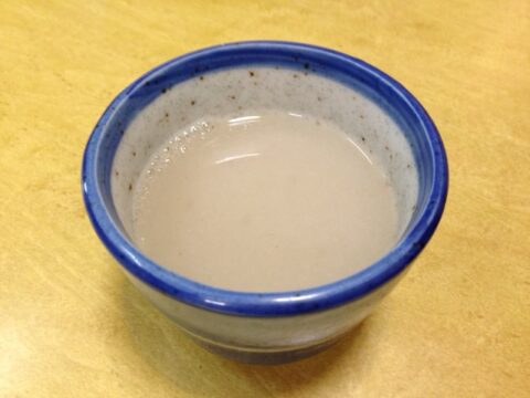 越前の蕎麦湯
