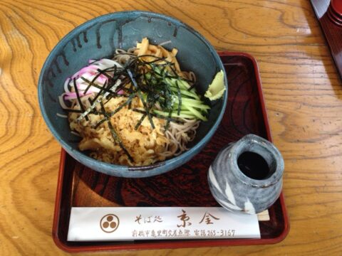 そば処京金の冷やしたぬき