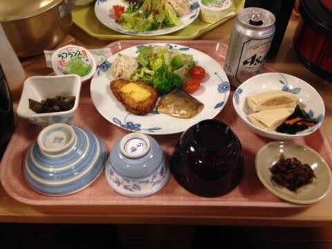 横尾山荘の夕食