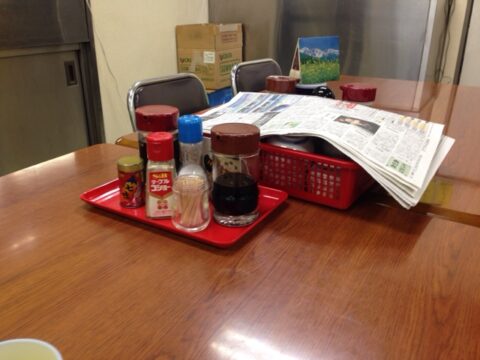 市場食堂の学食のような店内