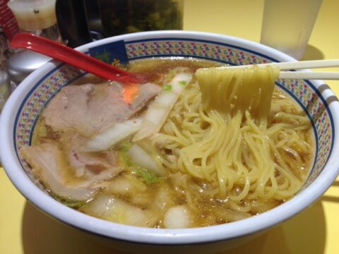 神座のラーメンの麺