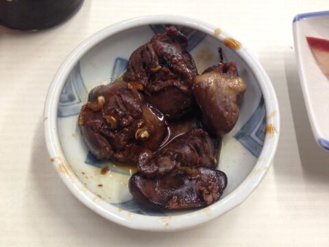 魚源食堂の鳥肝