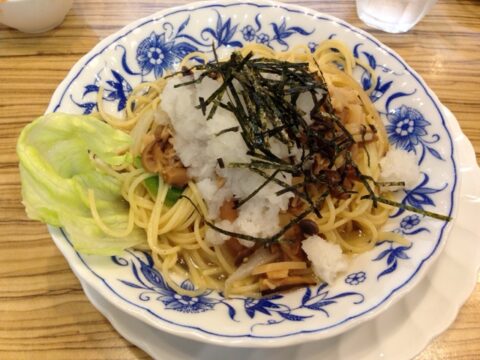 ヤオカネのキノコの和風パスタ