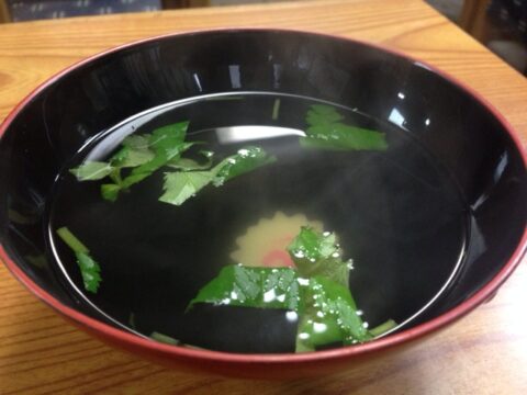 柳橋一八のミニ木の葉丼