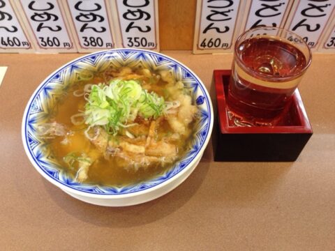 かきつばたの熱燗と特製天つま