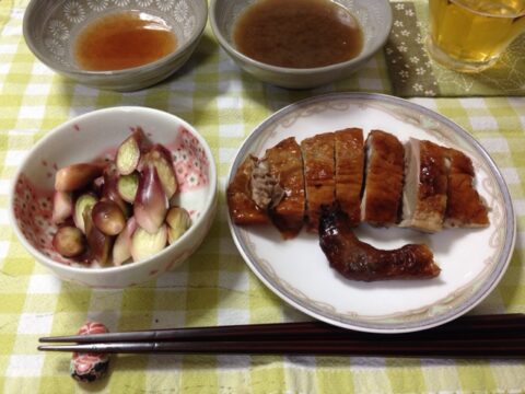 同發の鴨肉とソース