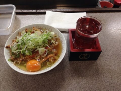 かきつばたの特製天つま卵入り