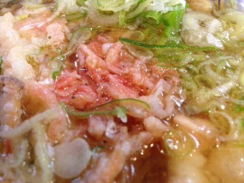 かきつばたの特製天つまのかき揚げ