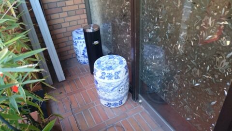 横浜中華街の大新園店舗前