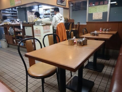 喫茶松屋のおしぼりと水とゆでたまご