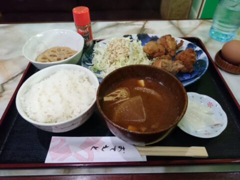 喫茶グリーンの朝定食のご飯少なめ