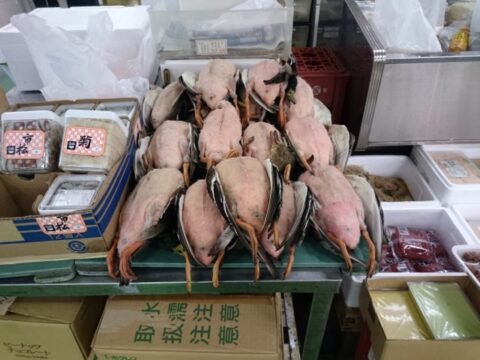 魚源食堂の店舗前