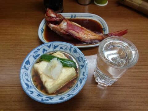 魚源食堂のキンキ煮付け