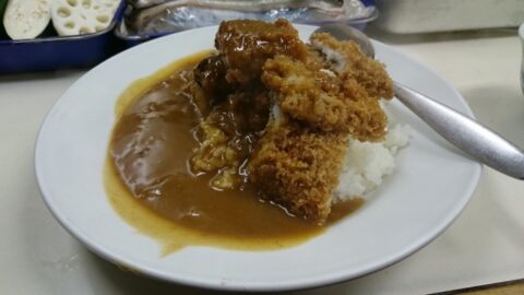穴子と牡蠣フライのカレー