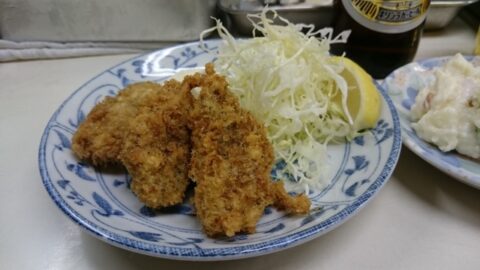 食堂かつやのカキフライ