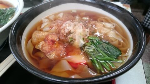 かどふく本店のきしめん